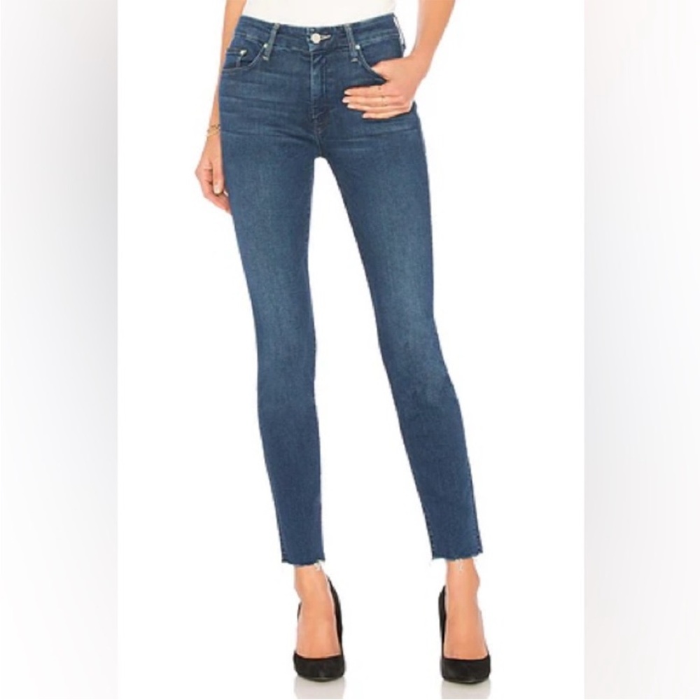 MOTHER Women's Skinny Jeans in Dark Blue